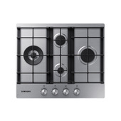 Samsung NA64H3031BS Piano Cottura A Gas 60Cm 4 Bruciatori Griglie In Ghisa, Inox-image