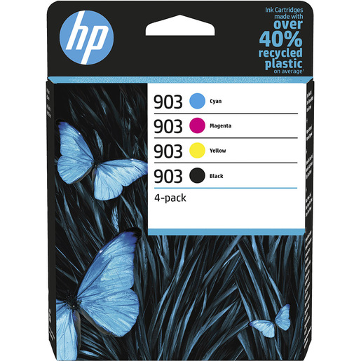 Image of HP Confezione da 4 cartucce di inchiostro nero, ciano, magenta, giallo originali 903