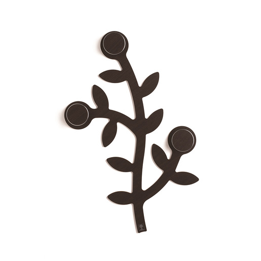 Image of Foppapedretti Appendialbero appendiabiti Montabile a parete 3 gancio(i) Wengé