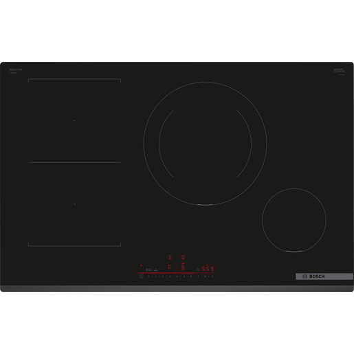 Image of Bosch Serie 6 PVS831HB1E Piano cottura a induzione 80 cm CombInduction Nero