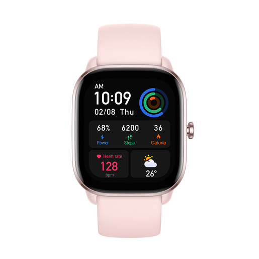 Amazfit GTS 4 mini 4,19 cm (1.65'') AMOLED Digitale 336 x 384 Pixel Touch screen Rosa GPS (satellitare)