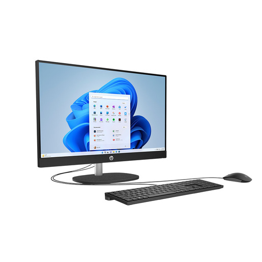 Image of HP 24-cr0052nl AMD Ryzen™ 5 7520U 60,5 cm (23.8'') 1920 x 1080 Pixel PC All-in-one 16 GB LPDDR5-SDRAM 512 GB SSD Windows 11 Home Wi-Fi 6 (802.11ax) Bia