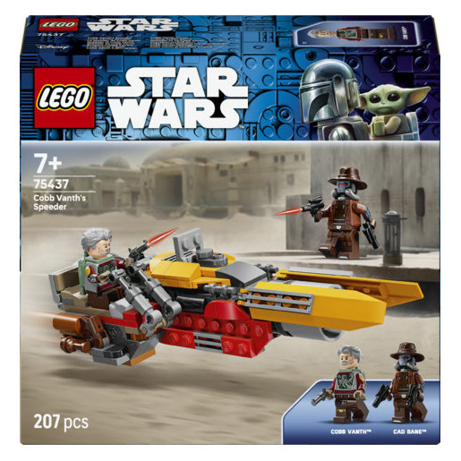 Image of LEGO Star Wars 75437 Speeder di Cobb Vanth, Giocattolo con Minifigure di Cobb Vanth e Cad Bane, con Blaster e Jetpack, da 7+