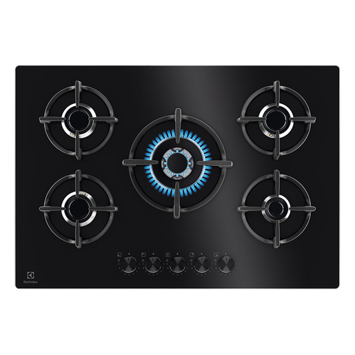 Electrolux EGG75372K Nero Da incasso 75 cm Gas 5 Fornello(i)