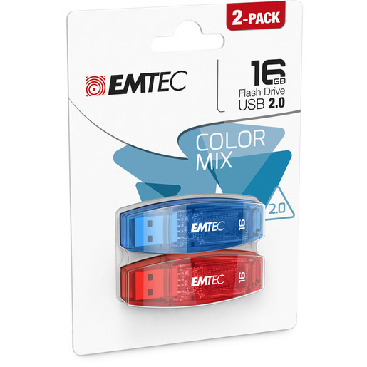 Image of Emtec C410 unità flash USB 16 GB USB tipo A 2.0 Blu, Rosso
