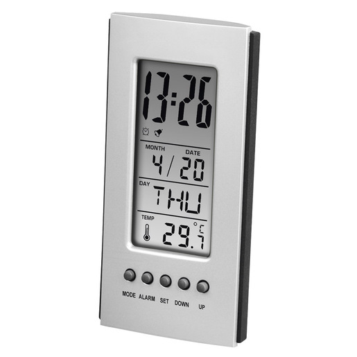 Image of Hama Termometro LCD con orologio e calendario
