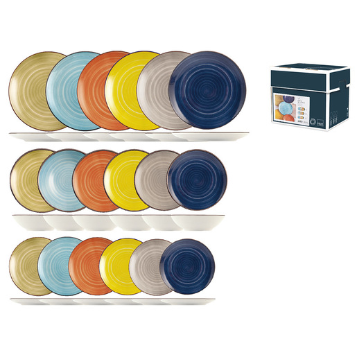 Image of Pengo 4926500 servizio da tavola 18 pz Colori assortiti