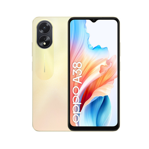 OPPO A38 4G Smartphone, AI Doppia fotocamera 50+2MP, Selfie 5MP, Display 6.56'' 90HZ LCD HD+, 5000mAh, RAM 8 GB (4+4) + ROM 128GB, IP54, [Versione