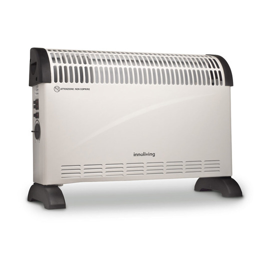 Image of Innoliving INN-578 stufetta elettrica Interno Nero, Bianco 2000 W Stufa elettrica a convezione