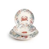 H&H Servizio Tavola 18 Pezzi In Stoneware Decoro Amirantes-image