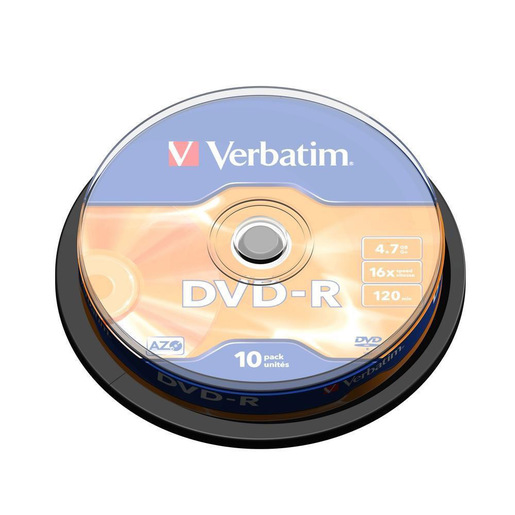 Image of Verbatim DVD-R Matt Silver 4,7 GB 10 pezzo(i)