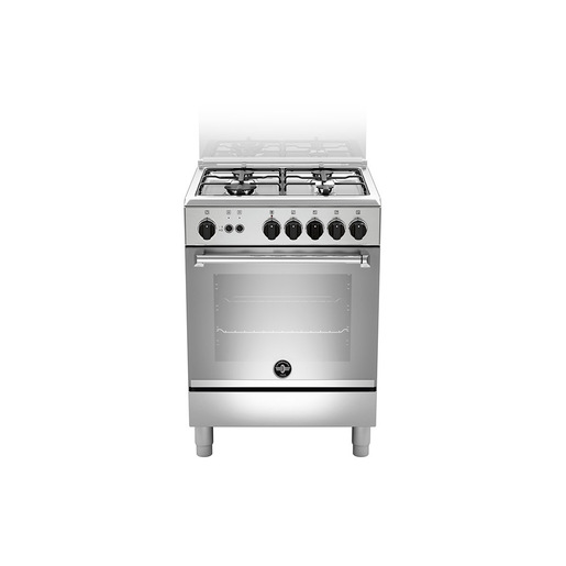 Image of Bertazzoni La Germania Americana AMN664GXVC cucina A+ Elettrico Gas Acciaio inox