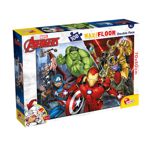 Image of Liscianigiochi Marvel Puzzle Df Maxi Floor 108 Avengers