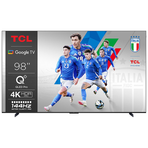 Image of TCL C65 Serie C6 Smart TV QLED 4K 98'' 98C655, 144Hz, audio Onkyo con subwoofer, Google TV