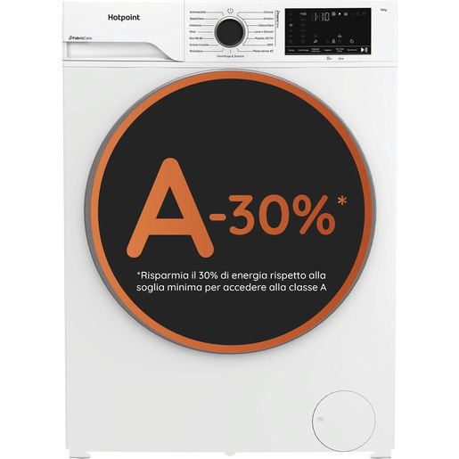 Hotpoint Ariston HB 103 CARE IT, Capacità 10kg, classe A 30%, Motore Inverter, 1400 giri
