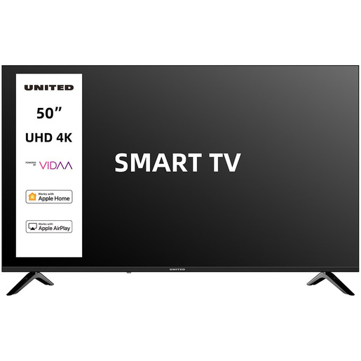 Image of United UNLED50KM10VDA SMART TV 50'' ULTRA HD 4K, Sistema operativo VIDAA, Triplo tuner DVBT2/C/S2 HEVC MAIN10, Dolby Audio, Parental Control