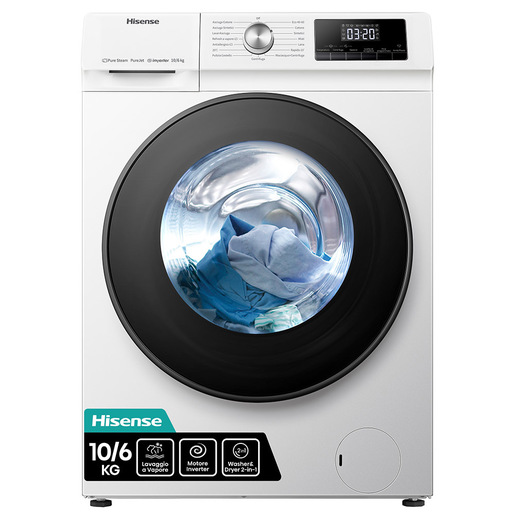Image of Hisense lavasciuga WDQA1014EVJM 10+6 Kg Classe A/D Rapido 15 Vapore Motore Inverter