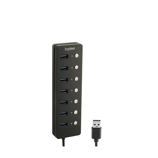 IOPLEE IOPEXTHUB280G hub di interfaccia USB 3.2 Gen 1 (3.1 Gen 1) Type-A 5000 Mbit/s Nero