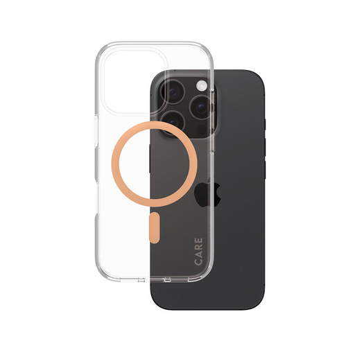 Image of PanzerGlass CARE by ® Flagship Cover Trasparente Urban Combat con MagSafe Pesca iPhone 16 Pro