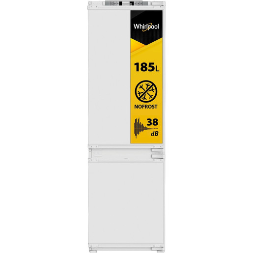 Image of Whirlpool WHKN 3253 B4E Frigorifero combinato a incasso, Total No Frost ventilato, 55 cm, Classe E, Bianco, 38 db, h 178cm