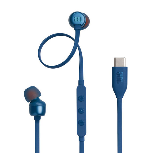 Image of JBL Tune 310C USB Auricolare Cablato In-ear Musica e Chiamate USB tipo-C Blu