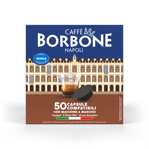 Caffè Borbone Capsule Compatibili sistema A Modo Mio - Miscela Nobile - 50 capsule