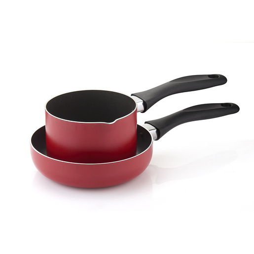 Fratelli Guzzini Set: Padella 16 cm + Bollilatte 12 cm ''Cook&Plus''
