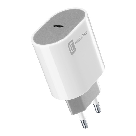 Image of Cellularline USB-C Charger #Stylecolor - Universal Caricabatterie da rete20W colorato