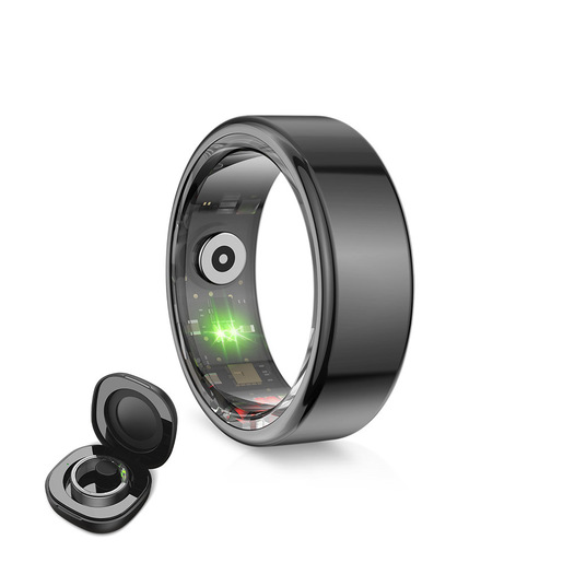 Image of Ksix Anello Smart Saturn con activity tracker IP68 Nero - XS