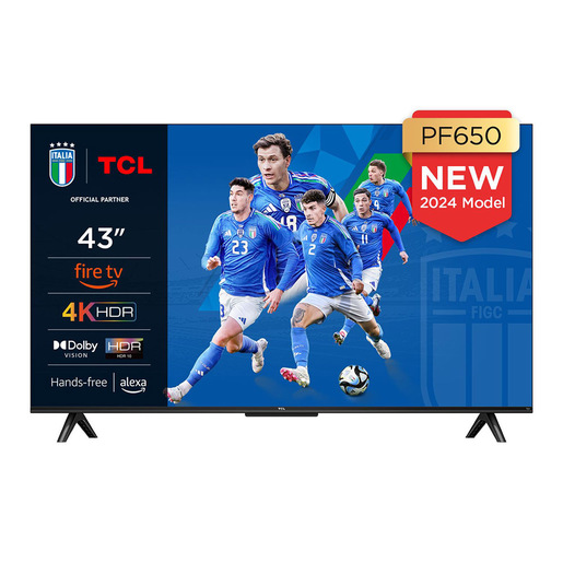 TCL Serie PF650 Smart TV Ultra HD 4K 43'' 43PF650, Dolby Vision - Atmos, AirPlay 2, Fire TV