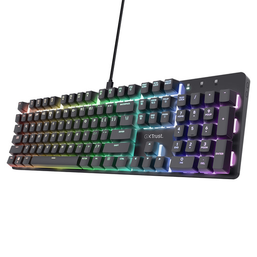 Image of Trust GXT 871 Zora tastiera Gaming USB Italiano Nero