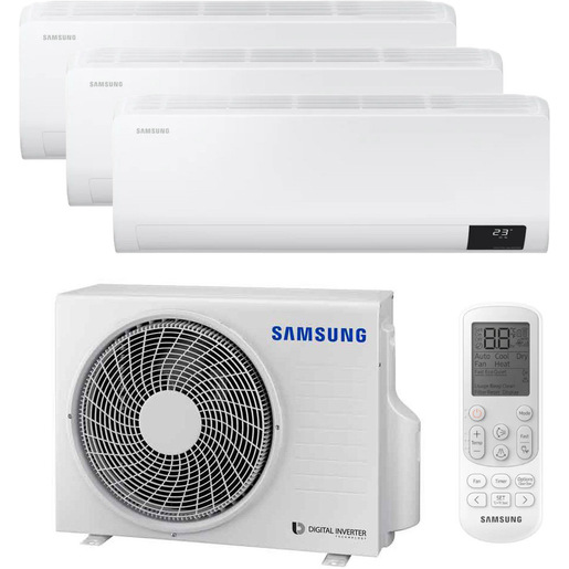 Image of Samsung Trialsplit 9000+9000+12000BTu Luzon AJ052TXJ3KG/EU + 2x AR09TXHZAWKNEU + AR12TXHZAWKNEU condizionatore fisso