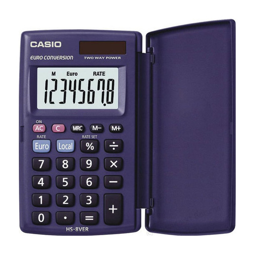 Image of Casio HS-8VERA calcolatrice Tasca Calcolatrice finanziaria Blu