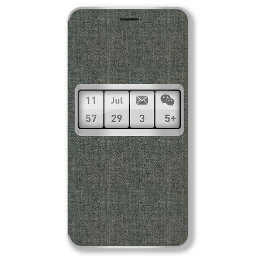 Image of Wiko WiBOARD custodia per cellulare Custodia a libro Grigio