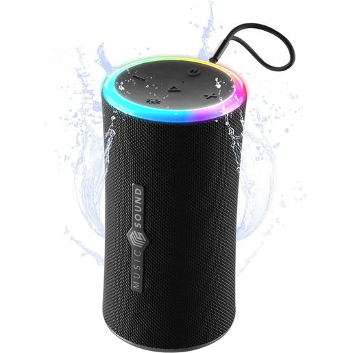 Image of Music Sound AURA 20 Speaker Bluetooth portatile da 20W con protezione IPX6, effetti luce RGB e autonomia fino a 10 ore per un suono travolgente ovunqu