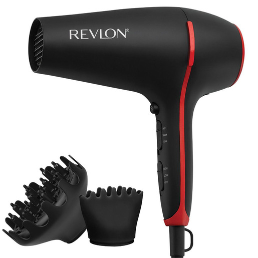 Image of Revlon RVDR5317E asciuga capelli 2000 W Nero, Rosso