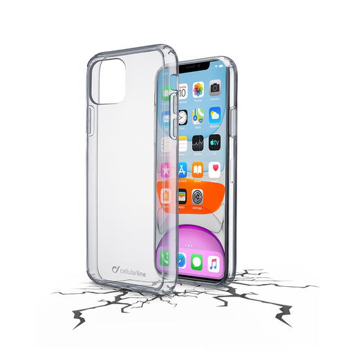Image of Cellularline Clear Strong - iPhone 11 Custodia rigida con bordi in gomma