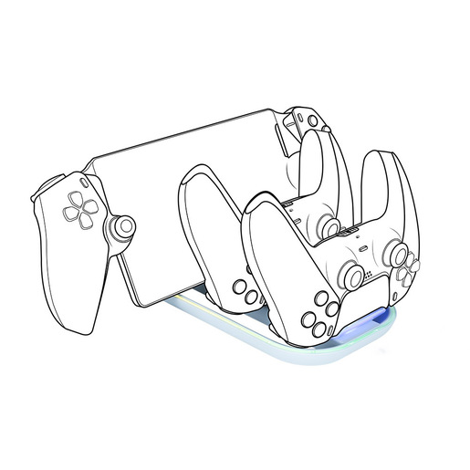 Image of Bigben Interactive PS5TRIPLECHARGER Base di ricarica per 2 DualSense e PS Portal, PlayStation 5