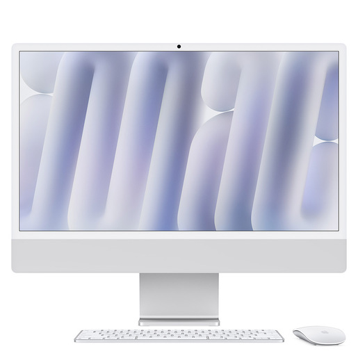 Apple iMac 24''Retina Display 4,5K, Chip M4 con CPU 8‐core, GPU 8‐core, 16GB, 256GB SSD, Argento