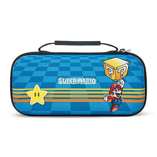 Image of PowerA NSCS0131-01 custodia per console portatile Cover Nintendo Feltro, Gomma Blu