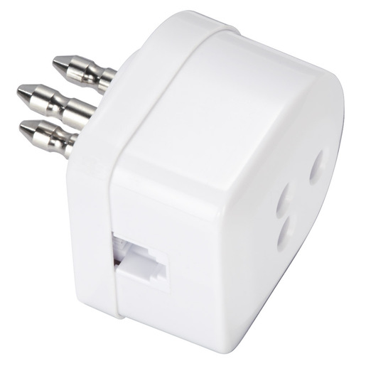 Image of Hama Adattatore telefonico spina tripolare / presa tripolare - presa jack 6p 4c