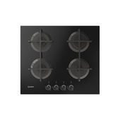 Indesit Ing 61T/BK 1 Piano Cottura Gas, 4 Zone Di Cotura, Dimensioni: L 59 Cm, P 51 Nero-image