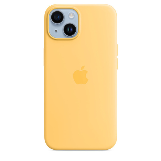 Image of Apple Custodia MagSafe in silicone per iPhone 14 - Aurora