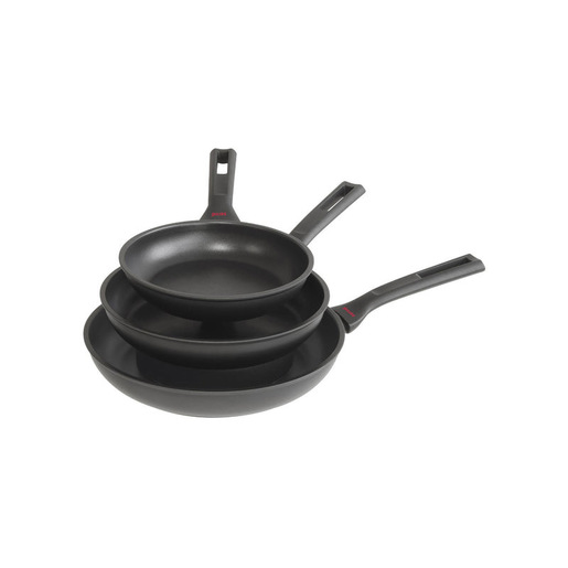 Fratelli Guzzini set tre padelle Cook Plus diametro 20, 24 e 28 cm