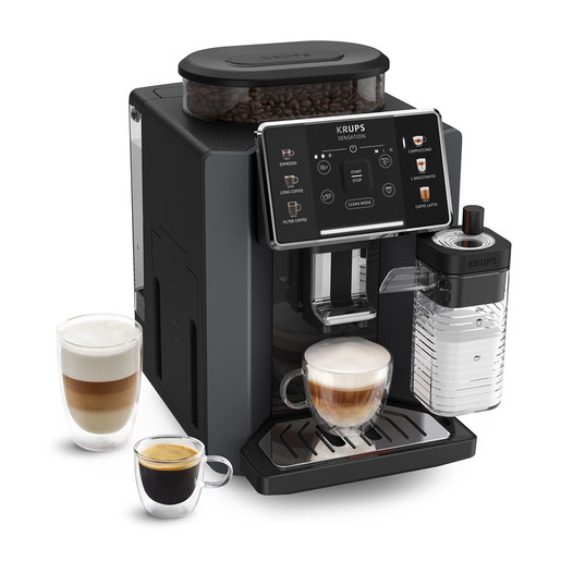 Krups Sensation Milk M90 , Macchina per Caffè Automatica, 6 Caffè e Caffellatte, EA912B