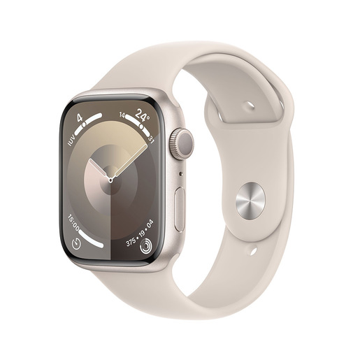Image of Apple Watch Series 9 GPS Cassa 45mm in Alluminio Galassia con Cinturin