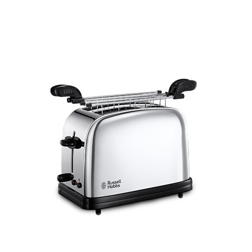Image of Russell Hobbs 23310-57 tostapane 2 fetta/e Nero, Argento