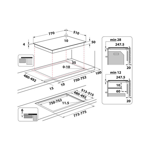 Image of Whirlpool Piano cottura a induzione in vetroceramica - WL S2177 CPNE