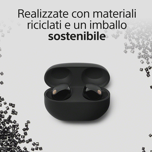 Image of Sony WF-1000XM5 Cuffie Wireless con Noise Cancelling- Durata della batteria fino a 24 ore - Nero