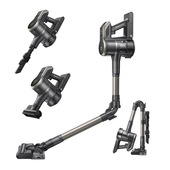 Mova Tech S2VIU Versione Italiana – Scopa Aspirapolvere Senza Fili Con Potenza Di 150 Aw, Sistema Filtri A 5 Strati, Design Pieghevole Salvaspazio E A-image